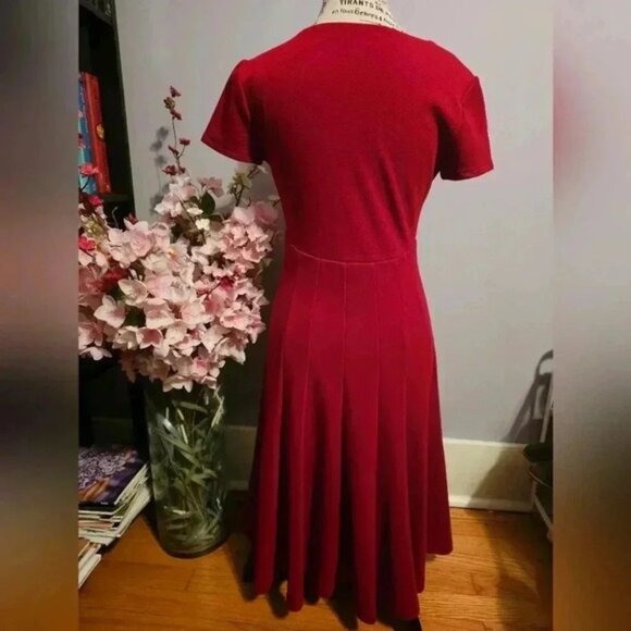 Anthropologie (Maeve) knit “A” Line silhouette dress. Fully lined with slip. - Picture 3 of 4